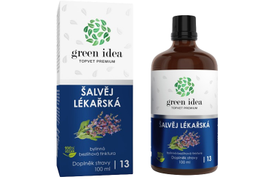 GREEN IDEA Šalvěj lékařská bezlihová tinktura 100 ml